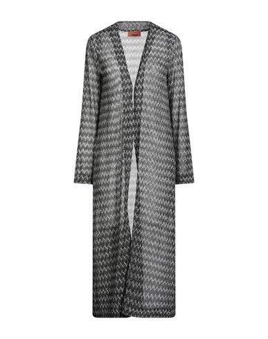 Missoni Woman Cardigan Silver Size 10 Viscose, Metallic Fiber, Polyamide