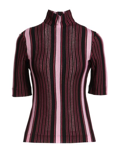 Missoni Woman Turtleneck Black Size 6 Cotton, Viscose