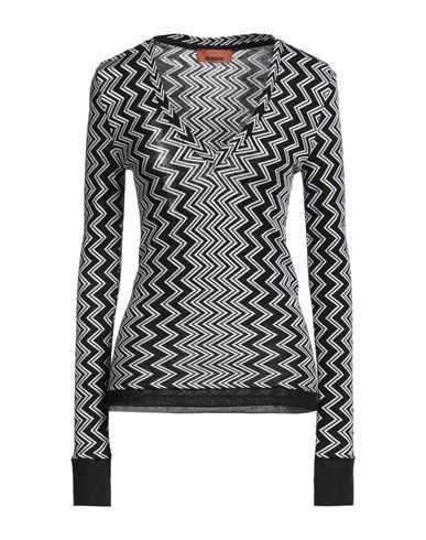 Missoni Woman Sweater Black Size 6 Wool, Viscose