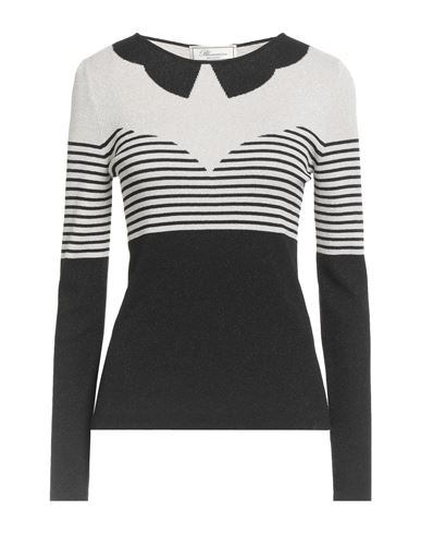 Blumarine Woman Sweater Black Size 8 Viscose, Polyamide, Metallic Polyester