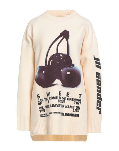 Jil Sander Woman Sweater Beige Size M Wool
