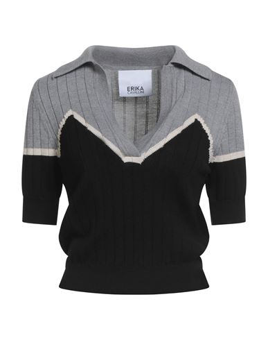 Erika Cavallini Woman Sweater Grey Size M Virgin Wool In Gray