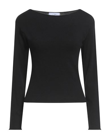 Soallure Woman Sweater Black Size S Viscose, Polyester, Polyamide In Black