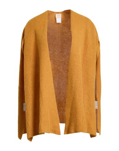Siste's Woman Cardigan Marigold Size M Polyamide, Alpaca Wool, Virgin Wool In Yellow