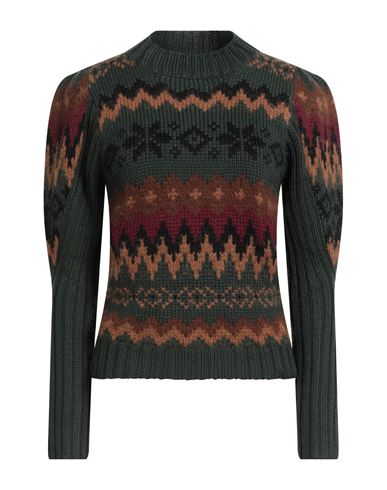 Antik Batik Woman Sweater Dark Green Size 10 Merino Wool, Alpaca Wool