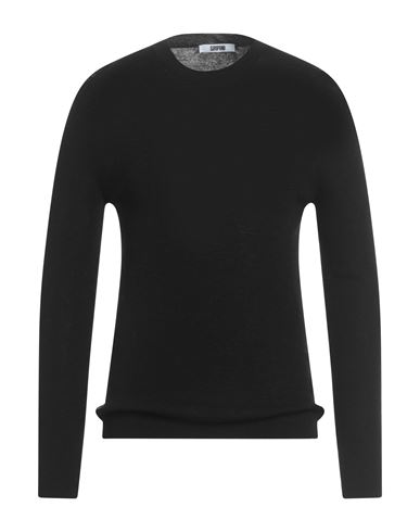 Grifoni Man Sweater Black Size 38 Virgin Wool In Black