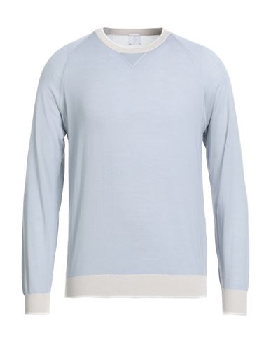 Eleventy Platinum Man Sweater Sky Blue Size M Wool In Blue