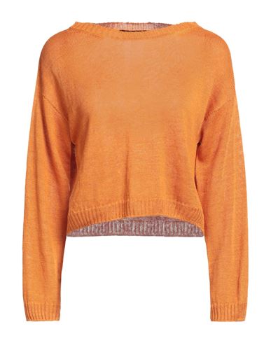 Weekend Max Mara Woman Sweater Orange Size M Linen In Orange