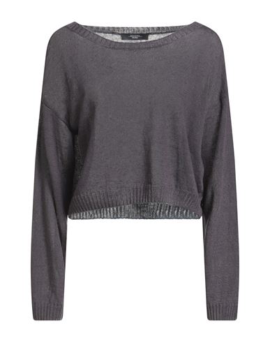 Weekend Max Mara Woman Sweater Dark Purple Size M Linen In Gray