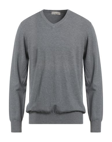 Cashmere Company Man Sweater Grey Size 46 Wool, Cashmere, Elastane In Gray