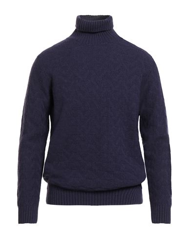 Cashmere Company Man Turtleneck Purple Size 38 Wool, Polyamide