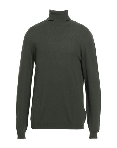 Roberto Collina Man Turtleneck Military Green Size 44 Cashmere In Green