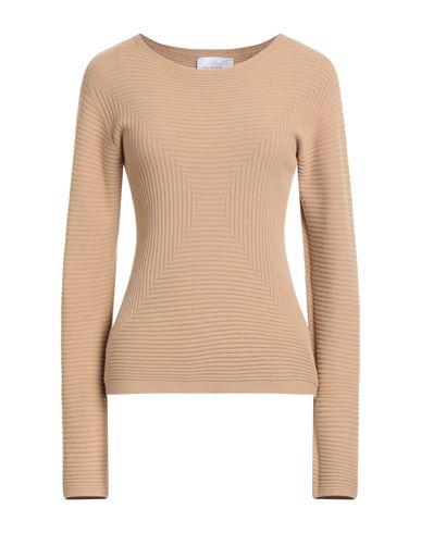 Vicario Cinque Woman Sweater Camel Size Xl Viscose, Polyamide In Brown