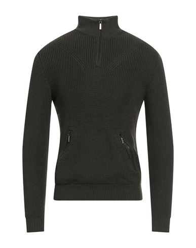 Moorer Man Sweater Military Green Size 38 Wool In Green