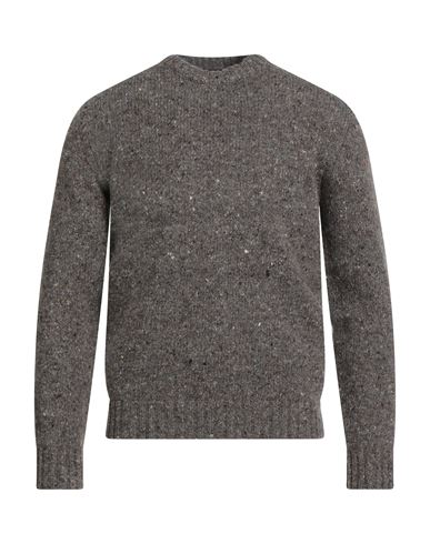 Moorer Man Sweater Taupe Size 46 Wool, Cashmere, Polyester In Gray