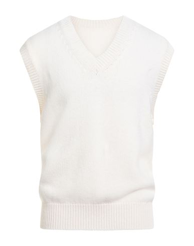 Roberto Collina Man Sweater Off White Size 38 Wool, Cashmere In White