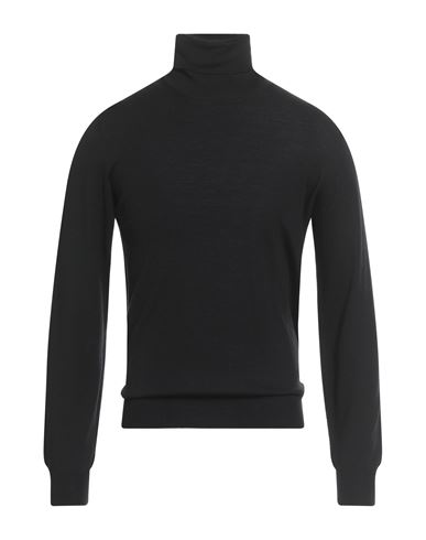 Suite 191 Man Turtleneck Black Size 44 Merino Wool In Black
