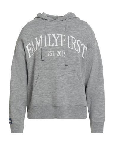 Family First Logo-jacquard Hoodie In Gray