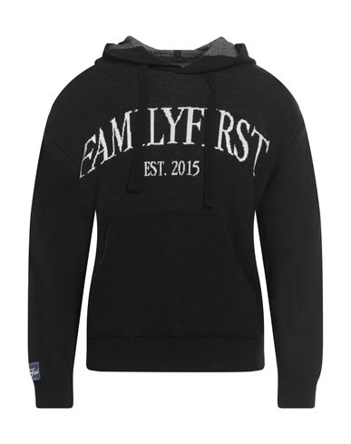 Family First Milano Man Sweater Black Size L Wool, Polyamide, Acrylic In Black