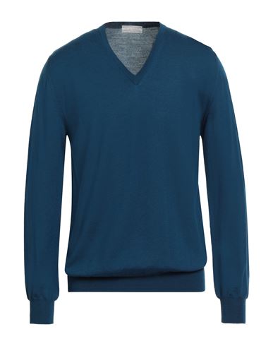 Richard Owen Richard Owe'n Man Sweater Blue Size 38 Virgin Wool In Blue