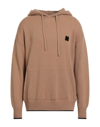 Msgm Man Sweater Camel Size Xl Wool, Cashmere In Brown