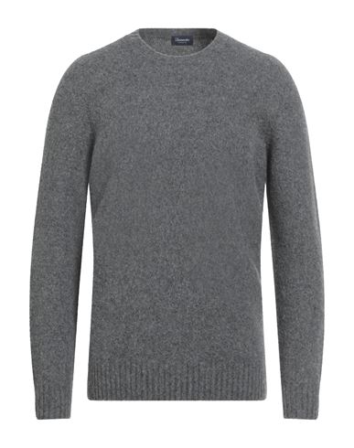 Drumohr Man Sweater Grey Size 42 Lambswool In Gray