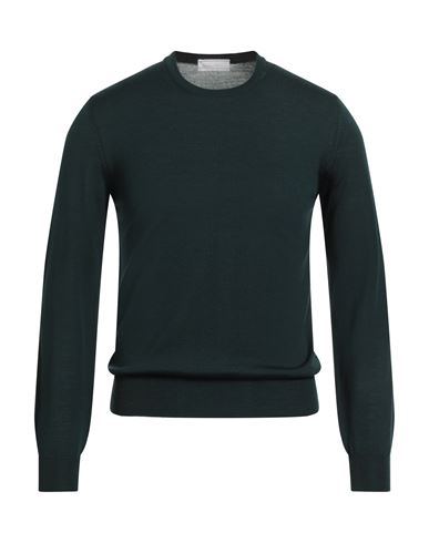 Richard Owen Richard Owe'n Man Sweater Dark Green Size 36 Virgin Wool In Blue