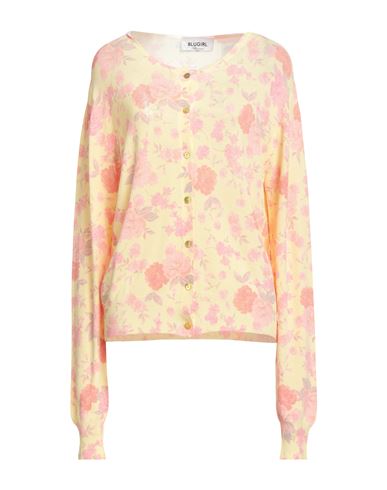 Blugirl Woman Cardigan Yellow Size 10 Viscose, Polyamide