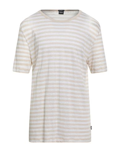 Hugo Boss Boss Man Sweater Beige Size Xl Linen In White