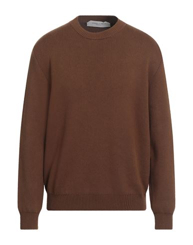 Golden Goose Man Sweater Brown Size Xl Cotton, Polyamide, Elastane, Acrylic In Brown