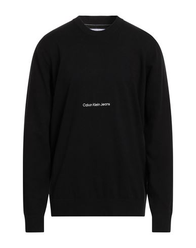 Calvin Klein Jeans Est.1978 Calvin Klein Jeans Man Sweater Black Size Xxl Cotton In Black