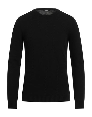 Officina 36 Man Sweater Black Size Xl Wool, Polyamide In Black