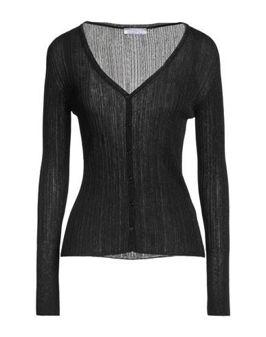 Majestic Filatures Woman Cardigan Black Size 1 Acetate, Polyamide, Metallic Fiber In Black