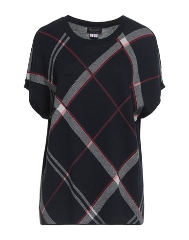 Barbour Woman Sweater Midnight Blue Size 10 Cotton, Merino Wool In Black