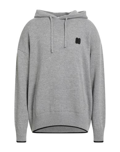 Msgm Man Sweater Grey Size Xl Wool, Cashmere In Gray