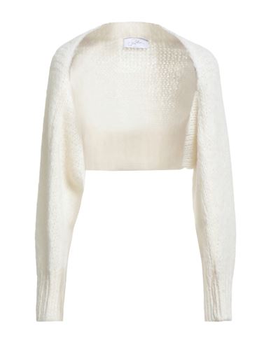 Soallure Woman Cardigan Ivory Size M Acrylic, Alpaca Wool, Wool, Polyamide