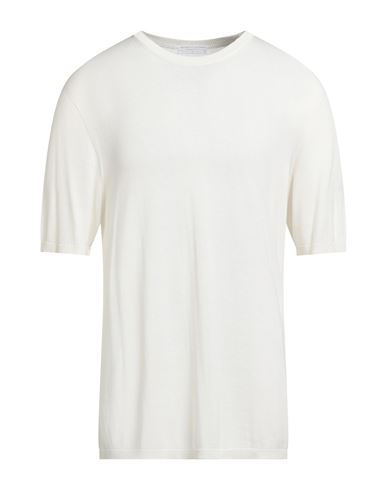 Majestic Filatures Man Sweater Off White Size M Silk, Viscose In White