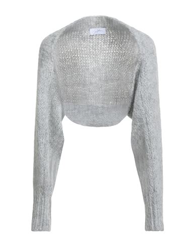 Soallure Woman Cardigan Light Grey Size S Acrylic, Alpaca Wool, Wool, Polyamide