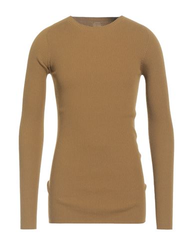 Rick Owens Man Sweater Khaki Size M Viscose, Polyester In Sand