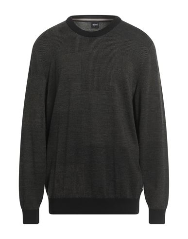 Hugo Boss Boss Man Sweater Black Size Xxl Virgin Wool In Black