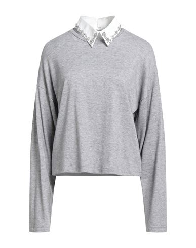 Le Streghe Woman Sweater Grey Size S Viscose, Polyester, Elastane