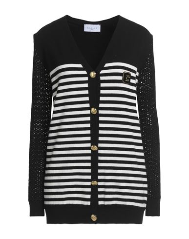 Gaelle Paris Gaëlle Paris Woman Cardigan Black Size 3 Viscose, Polyester, Polyamide