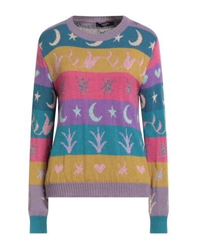 Weekend Max Mara Woman Sweater Purple Size L Acrylic, Viscose, Alpaca Wool, Wool, Metallic Fiber In Multi