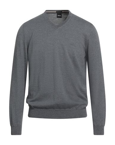 Hugo Boss Boss Man Sweater Grey Size Xl Virgin Wool In Gray