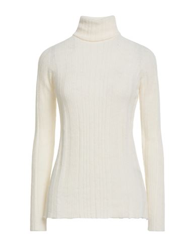 Roberto Collina Woman Turtleneck Ivory Size S Baby Alpaca Wool, Nylon, Wool In White