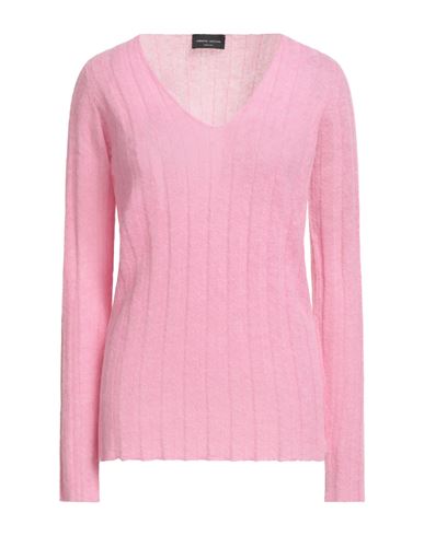 Roberto Collina Woman Sweater Pink Size S Baby Alpaca Wool, Nylon, Wool
