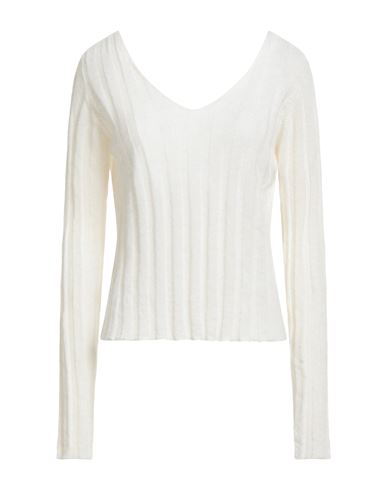 Roberto Collina Woman Sweater Off White Size S Baby Alpaca Wool, Nylon, Wool
