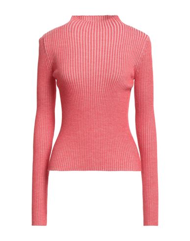 Roberto Collina Woman Turtleneck Coral Size S Wool In Pink