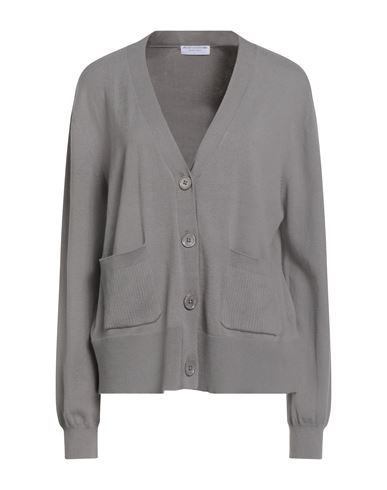 Majestic Filatures Woman Cardigan Taupe Size 1 Organic Cotton, Elastane