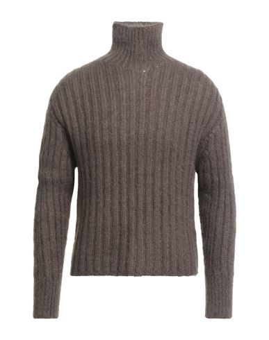 Majestic Filatures Man Turtleneck Brown Size 1 Mohair Wool, Polyamide, Merino Wool In Multi